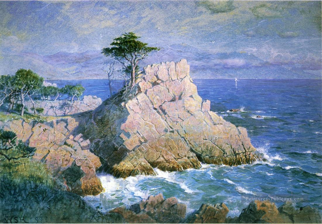 Midway Point Californie alias Cypress Point près de Monterey paysage luminisme William Stanley Haseltine Peintures à l'huile